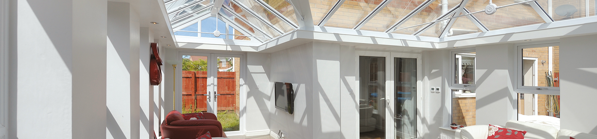 White Modern Orangery in Sussex and Hampshire
